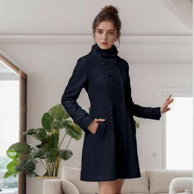 Frack - mit Kapuze - halblang - Trenchcoat - Damenjacken