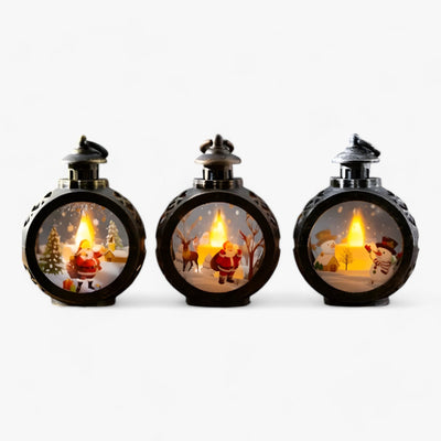 FrostGlow – Dekorative Schneemann-Lampe mit LED-Lampe, die Weihnachten simuliert
