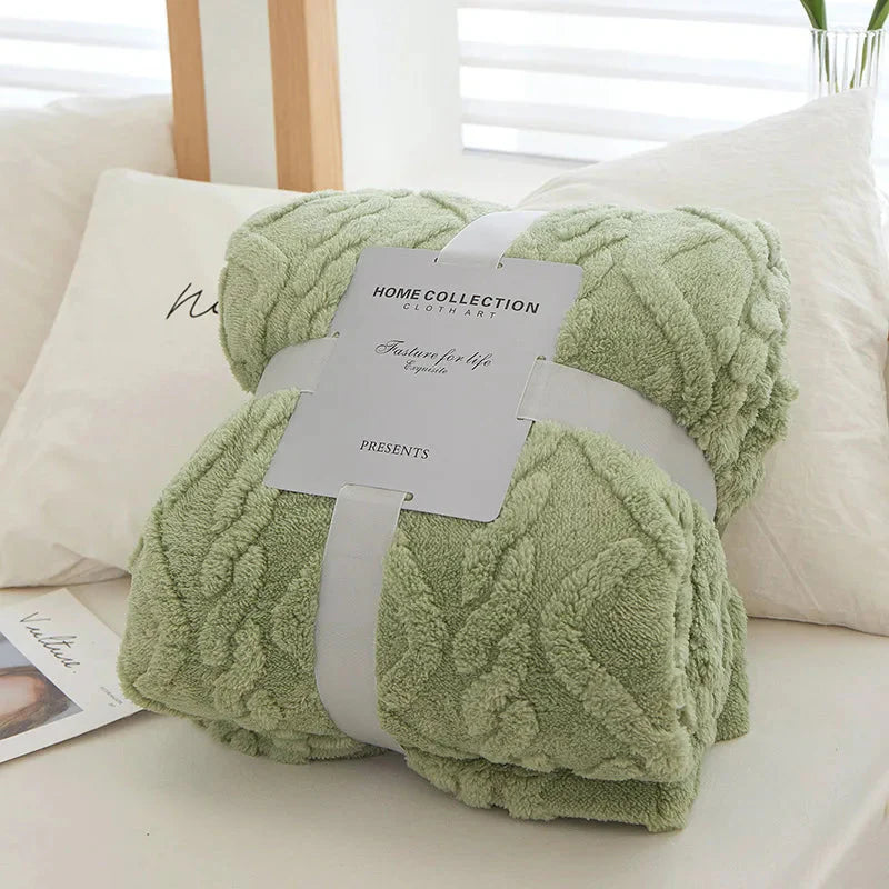 Fuzzy-Decke - Warm - Flauschig - Sherpa-Decke - Winterdecke