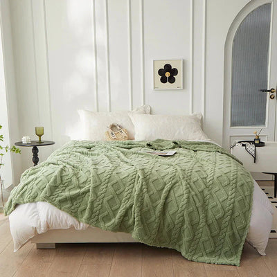 Fuzzy-Decke - Warm - Flauschig - Sherpa-Decke - Winterdecke