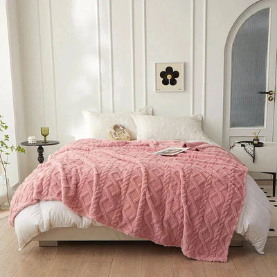 Fuzzy-Decke - Warm - Flauschig - Sherpa-Decke - Winterdecke