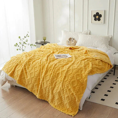 Fuzzy-Decke - Warm - Flauschig - Sherpa-Decke - Winterdecke