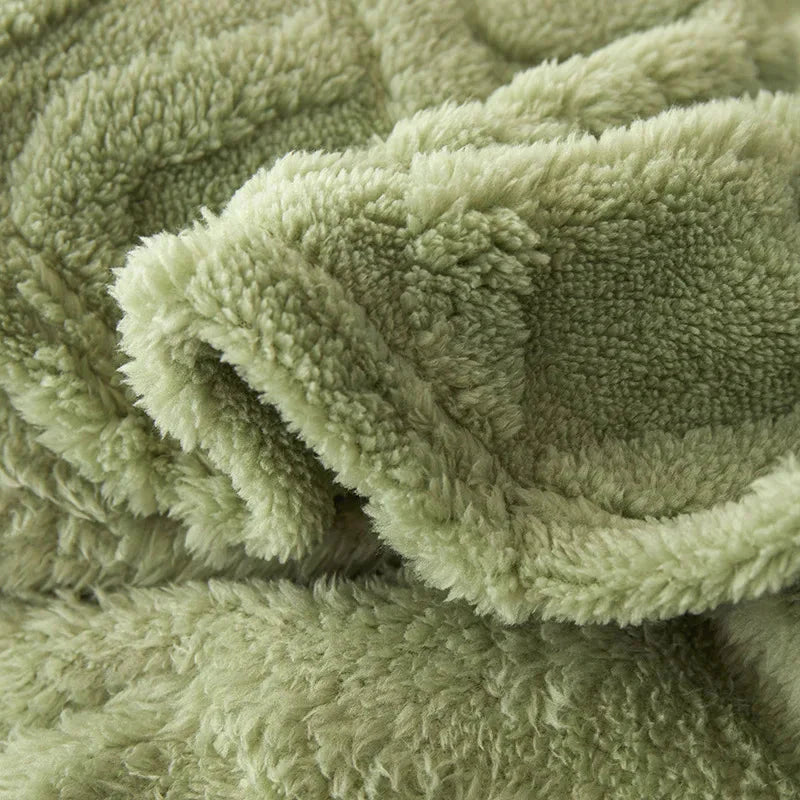 Fuzzy-Decke - Warm - Flauschig - Sherpa-Decke - Winterdecke