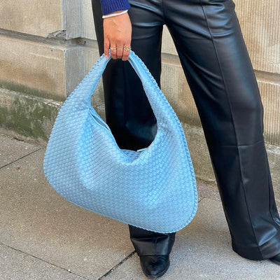 Geflochtene Tasche - Reißverschluss - Groß - Geflochtene Tasche - Umhängetasche