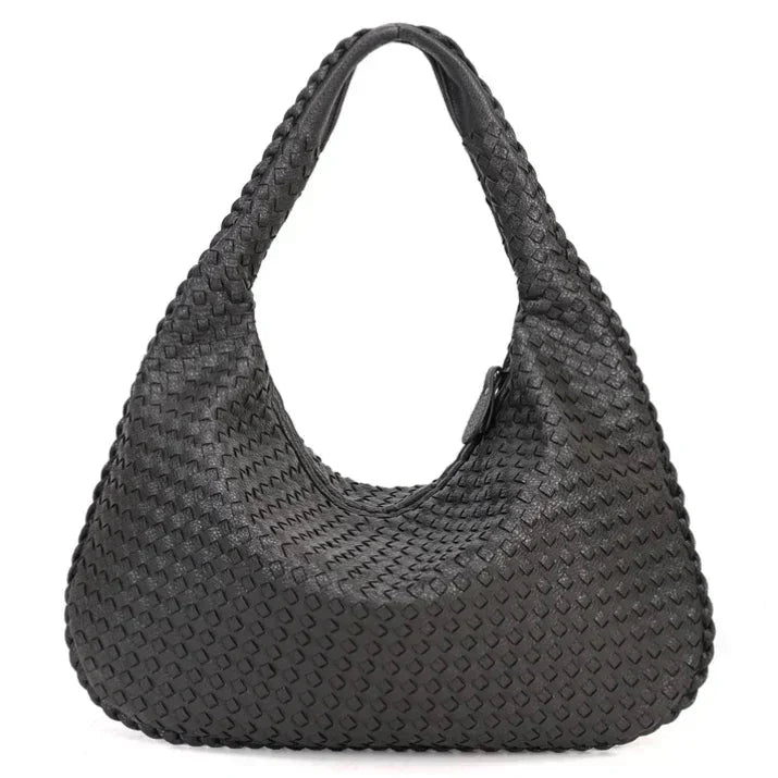 Gewebte Tasche – große vegane Ledertasche für den Alltag für Damen