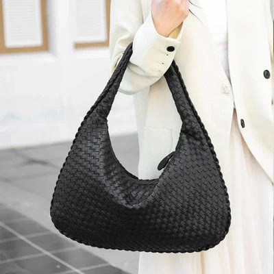 Gewebte Tasche – große vegane Ledertasche für den Alltag für Damen