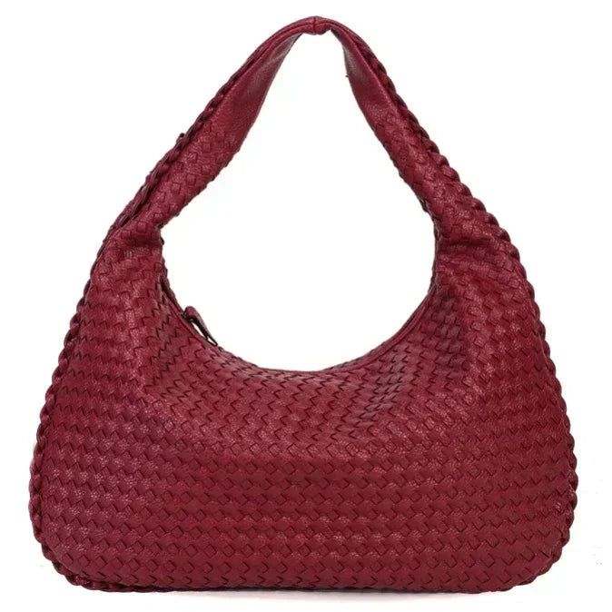 Gewebte Tasche – große vegane Ledertasche für den Alltag für Damen