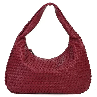 Gewebte Tasche – große vegane Ledertasche für den Alltag für Damen