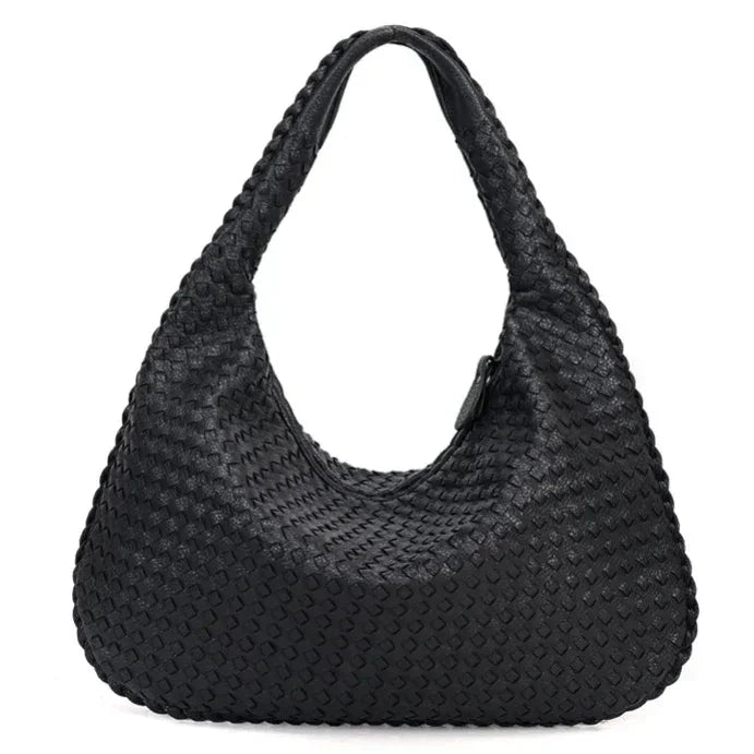 Gewebte Tasche – große vegane Ledertasche für den Alltag für Damen