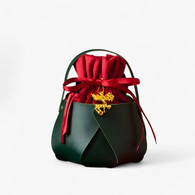 GiftSnap – Geschenkverpackung mit Apfel-Tasche für Weihnachten