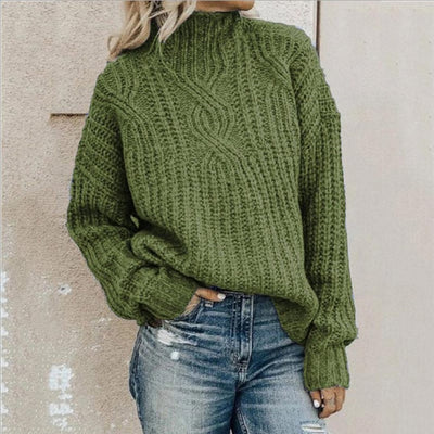 Irisetim | Damen Bequeme Strick Pullover | Warme