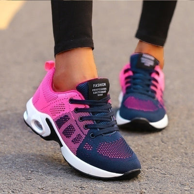 Atmungsaktive Klobige Sneakers Für Damen Mit Gepolsterter Sohle – Moderner Look, Freizeit & Sport