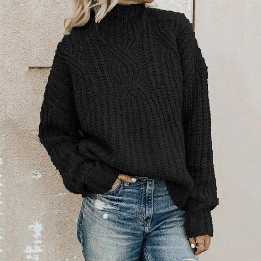 Irisetim | Damen Bequeme Strick Pullover | Warme