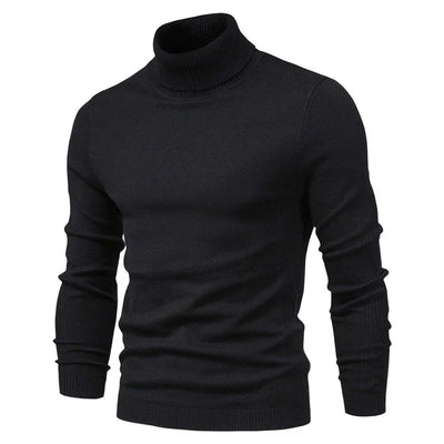 Noah - schmaler, gerippter Rollkragenpullover für Männer mit schmaler Silhouette