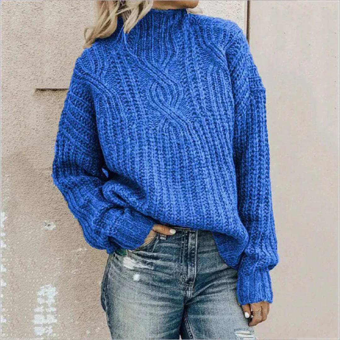 Irisetim | Damen Bequeme Strick Pullover | Warme