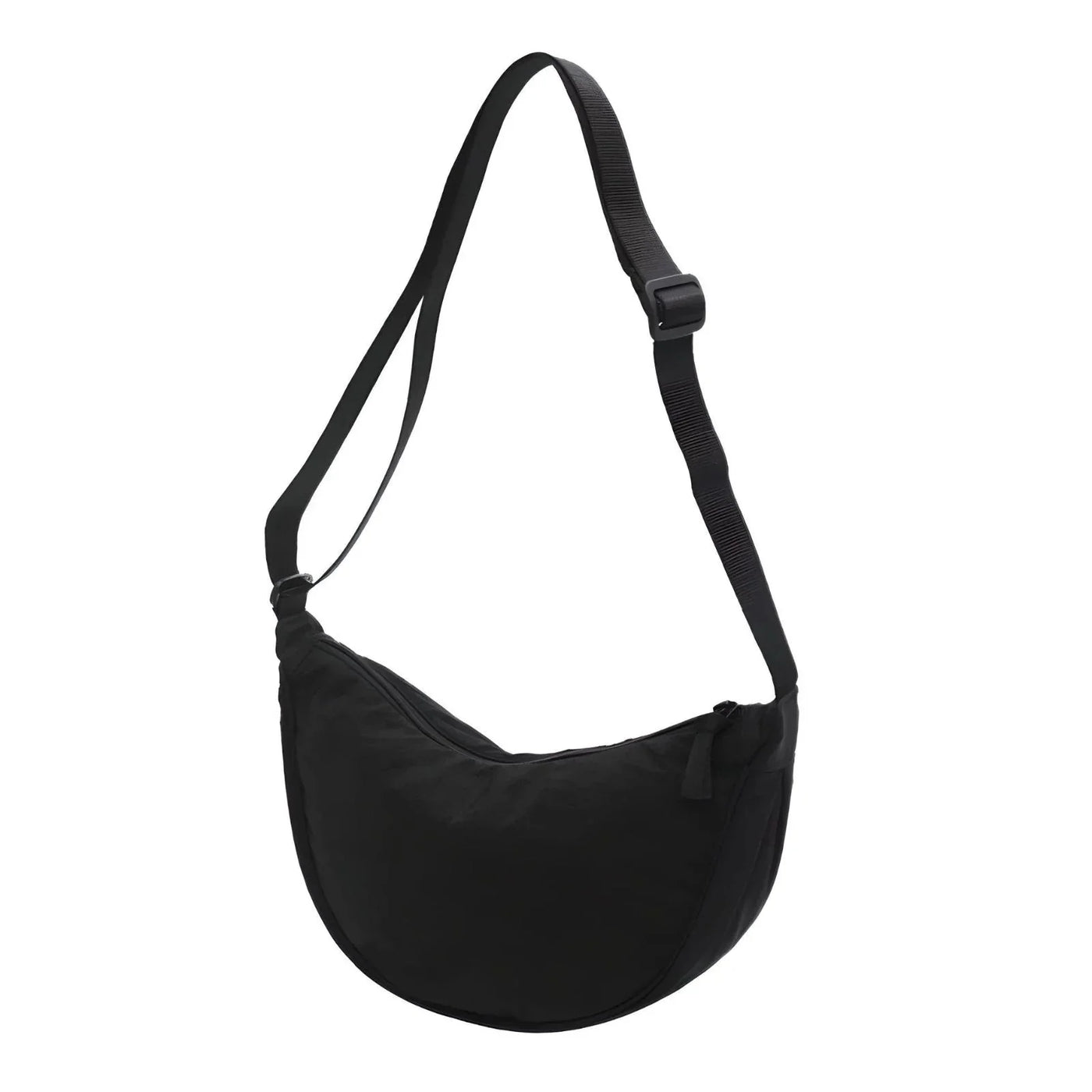 Halbmond-Tasche – Verstellbarer Riemen – Reißverschluss – Umhängetasche – Gürteltasche