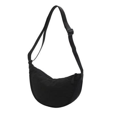 Halbmond-Tasche – Verstellbarer Riemen – Reißverschluss – Umhängetasche – Gürteltasche