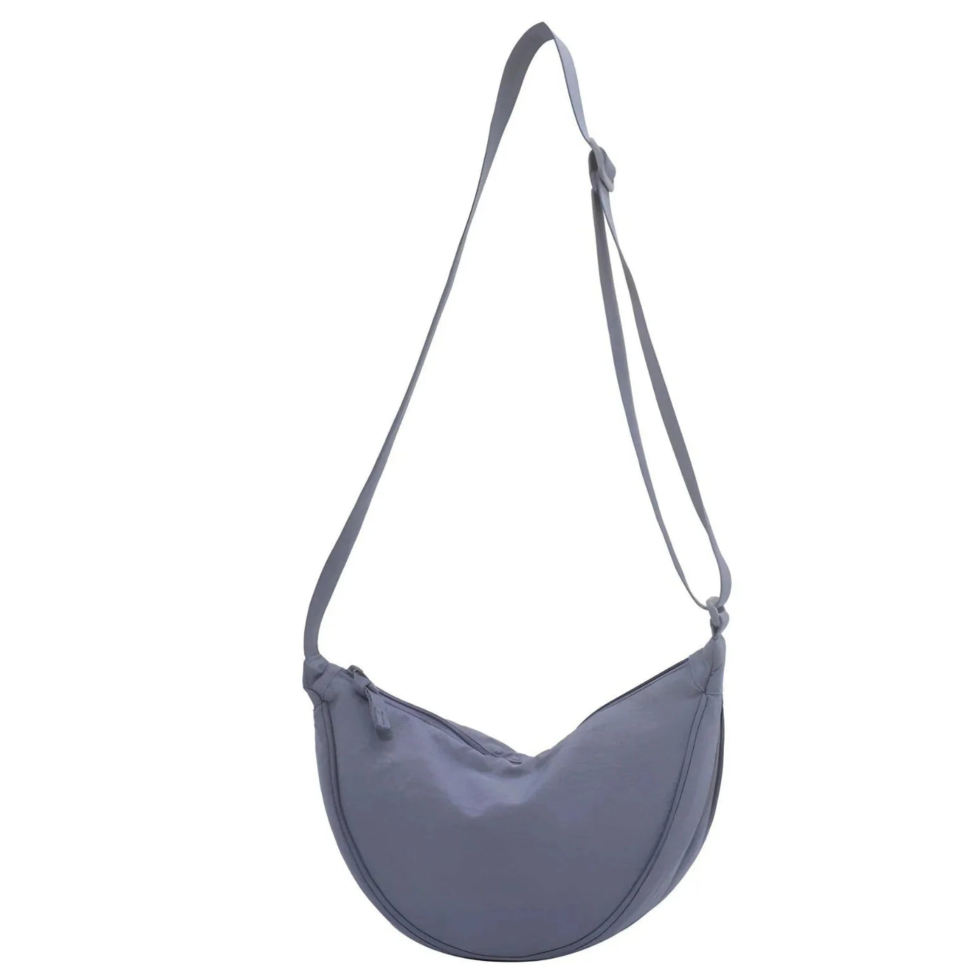 Halbmond-Tasche – Verstellbarer Riemen – Reißverschluss – Umhängetasche – Gürteltasche