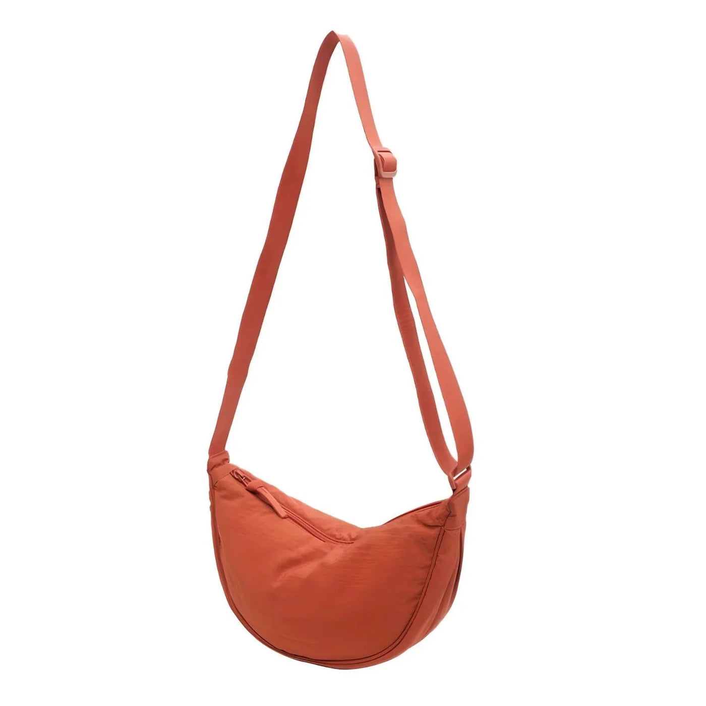 Halbmond-Tasche – Verstellbarer Riemen – Reißverschluss – Umhängetasche – Gürteltasche
