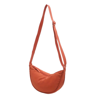 Halbmond-Tasche – Verstellbarer Riemen – Reißverschluss – Umhängetasche – Gürteltasche