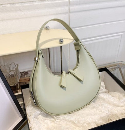 Half Moon Bag | Trendy | Zipper | Umhängetasche | Kleine Tasche