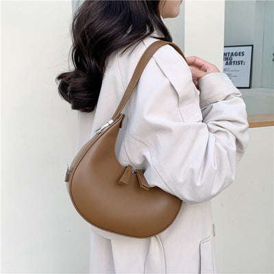Half Moon Bag | Trendy | Zipper | Umhängetasche | Kleine Tasche