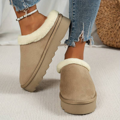 Hausschuhe für den Winter – flauschig – Slip-On – Hausschuhe für drinnen – Hausschuhe