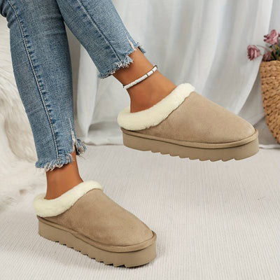 Hausschuhe für den Winter – flauschig – Slip-On – Hausschuhe für drinnen – Hausschuhe