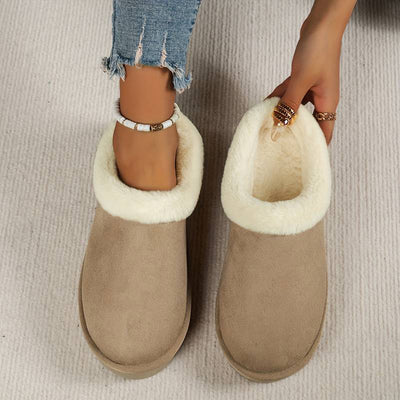 Hausschuhe für den Winter – flauschig – Slip-On – Hausschuhe für drinnen – Hausschuhe