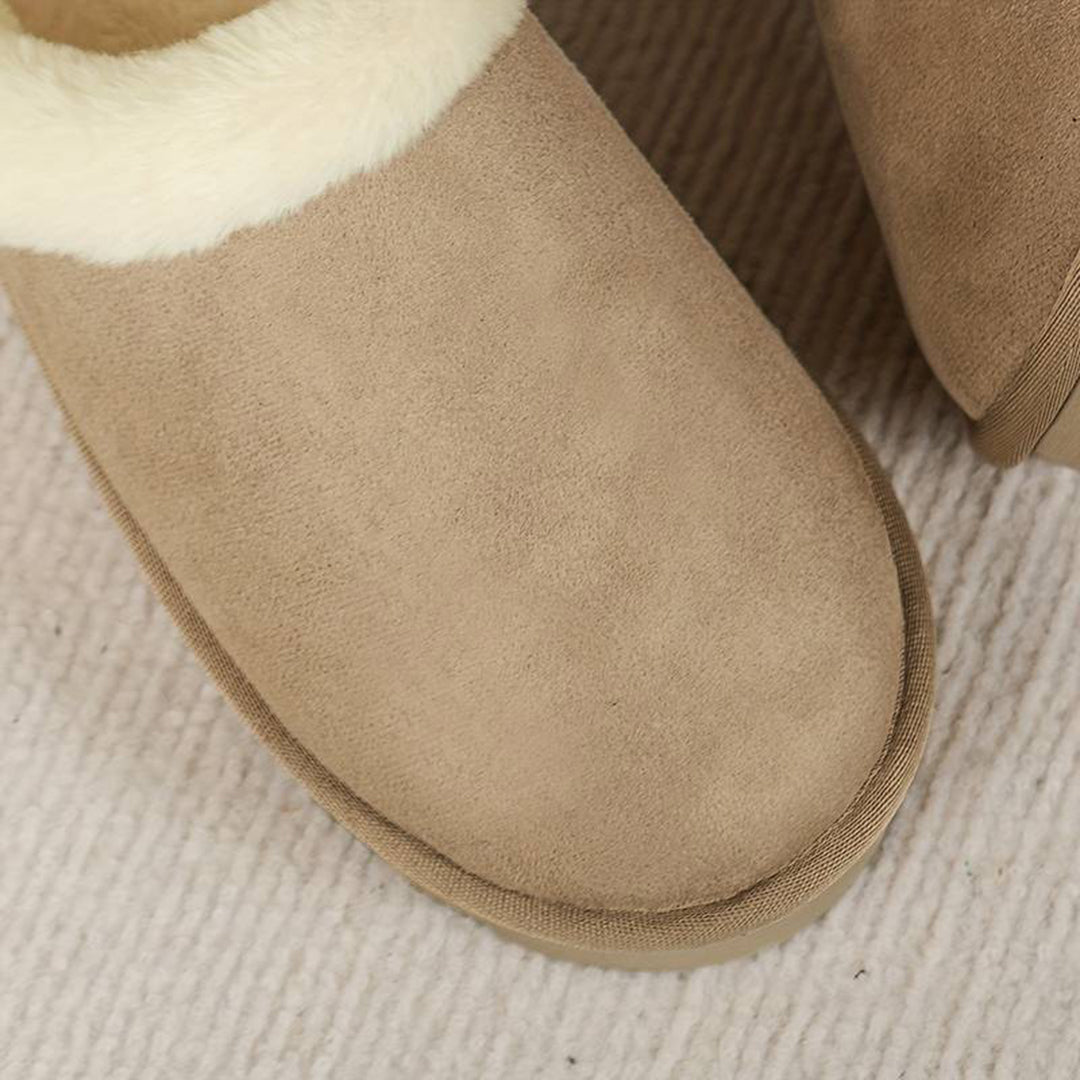 Hausschuhe für den Winter – flauschig – Slip-On – Hausschuhe für drinnen – Hausschuhe