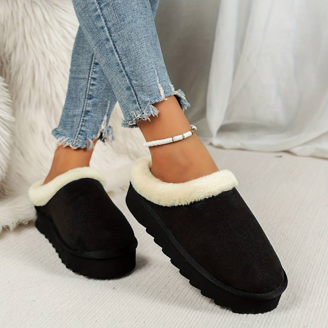 Hausschuhe für den Winter – flauschig – Slip-On – Hausschuhe für drinnen – Hausschuhe