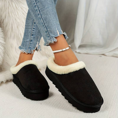 Hausschuhe für den Winter – flauschig – Slip-On – Hausschuhe für drinnen – Hausschuhe