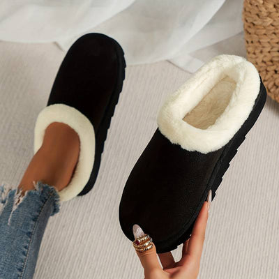 Hausschuhe für den Winter – flauschig – Slip-On – Hausschuhe für drinnen – Hausschuhe