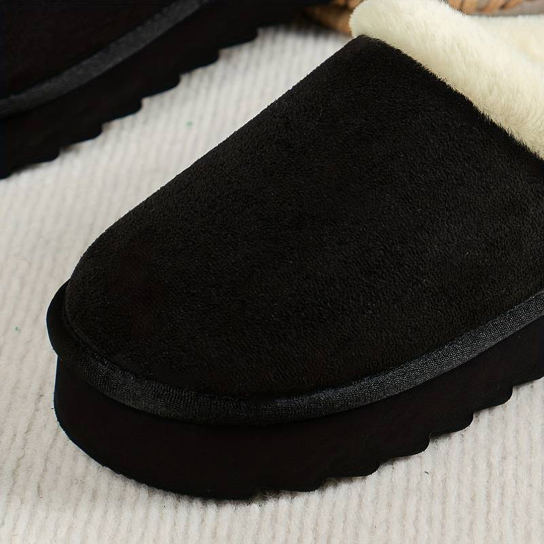 Hausschuhe für den Winter – flauschig – Slip-On – Hausschuhe für drinnen – Hausschuhe