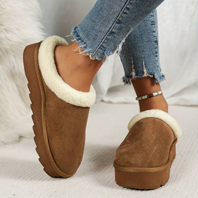 Hausschuhe für den Winter – flauschig – Slip-On – Hausschuhe für drinnen – Hausschuhe