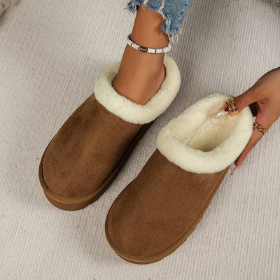 Hausschuhe für den Winter – flauschig – Slip-On – Hausschuhe für drinnen – Hausschuhe