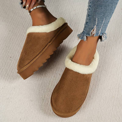 Hausschuhe für den Winter – flauschig – Slip-On – Hausschuhe für drinnen – Hausschuhe