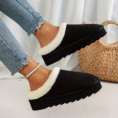 Hausschuhe für den Winter – flauschig – Slip-On – Hausschuhe für drinnen – Hausschuhe