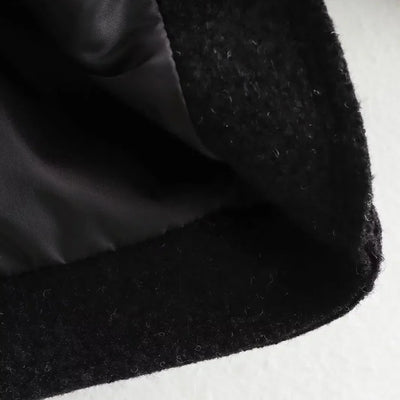 Herbstjacke – Kurz – Taschen – Reißverschlussjacke – Wolljacke für Damen