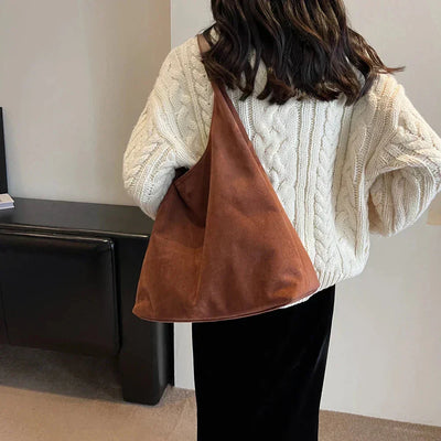 Hobo Bag - Groß - Ein Riemen - Wildleder Tasche - Umhängetasche