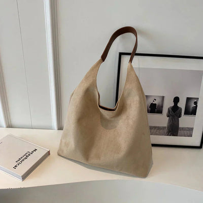 Hobo Bag - Groß - Ein Riemen - Wildleder Tasche - Umhängetasche