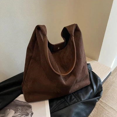 Hobo Bag - Groß - Ein Riemen - Wildleder Tasche - Umhängetasche