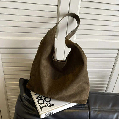 Hobo Bag - Groß - Ein Riemen - Wildleder Tasche - Umhängetasche