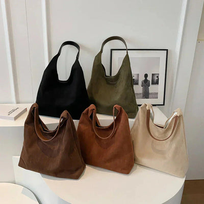 Hobo Bag - Groß - Ein Riemen - Wildleder Tasche - Umhängetasche