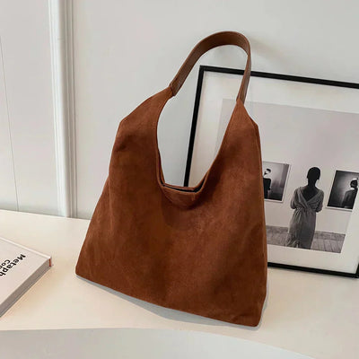 Hobo Bag - Groß - Ein Riemen - Wildleder Tasche - Umhängetasche