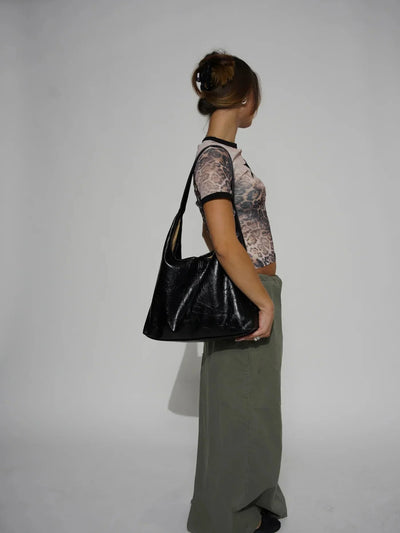 Hobo-Bag | Veganes Leder | Groß | Tasche und Clutch | Schultertasche