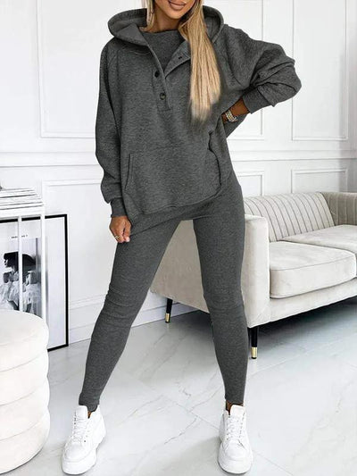 Jogger-Set | Oversize-Hoodie | Leggings | Loungewear-Set | Damenbekleidung