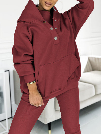 Jogger-Set | Oversize-Hoodie | Leggings | Loungewear-Set | Damenbekleidung