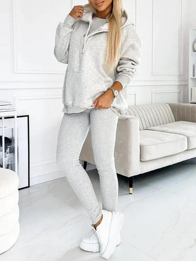Jogger-Set | Oversize-Hoodie | Leggings | Loungewear-Set | Damenbekleidung