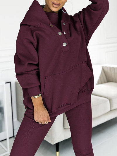 Jogger-Set | Oversize-Hoodie | Leggings | Loungewear-Set | Damenbekleidung